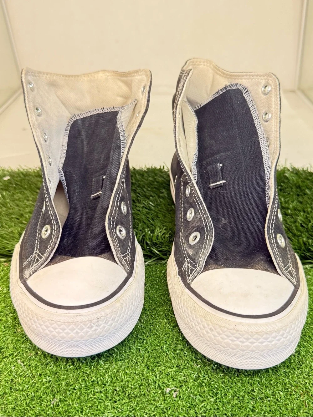 Converse High Top Sneakers - Black with White Trim